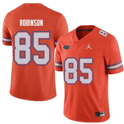 Men's Florida Gators #85 James Robinson NCAA Jordan Brand Orange Authentic Stitched College Football Jersey TLD6362MB